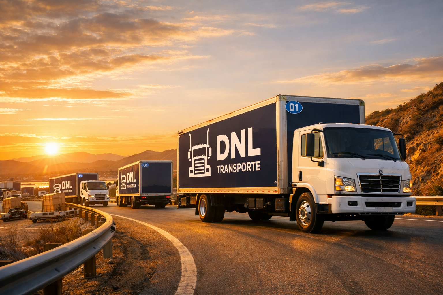 Unidades de la flota DNL Transporte en ruta